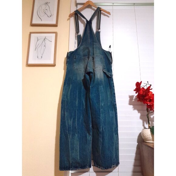 Revice Los Angeles The Plunge Deep Sea 4 Pocket Jumpsuit women's sz 28 Medium - Picture 10 of 12